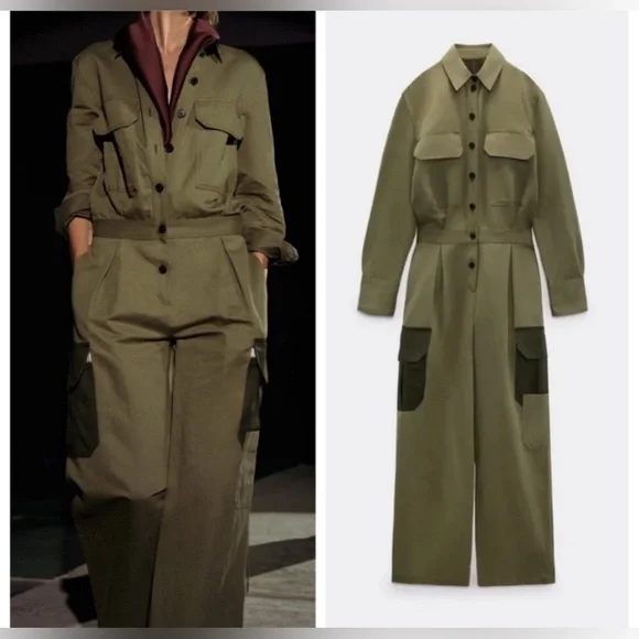 Zara Patchwork Jumpsuit.Limited Edition. New With Tags. - Picture 7 of 11